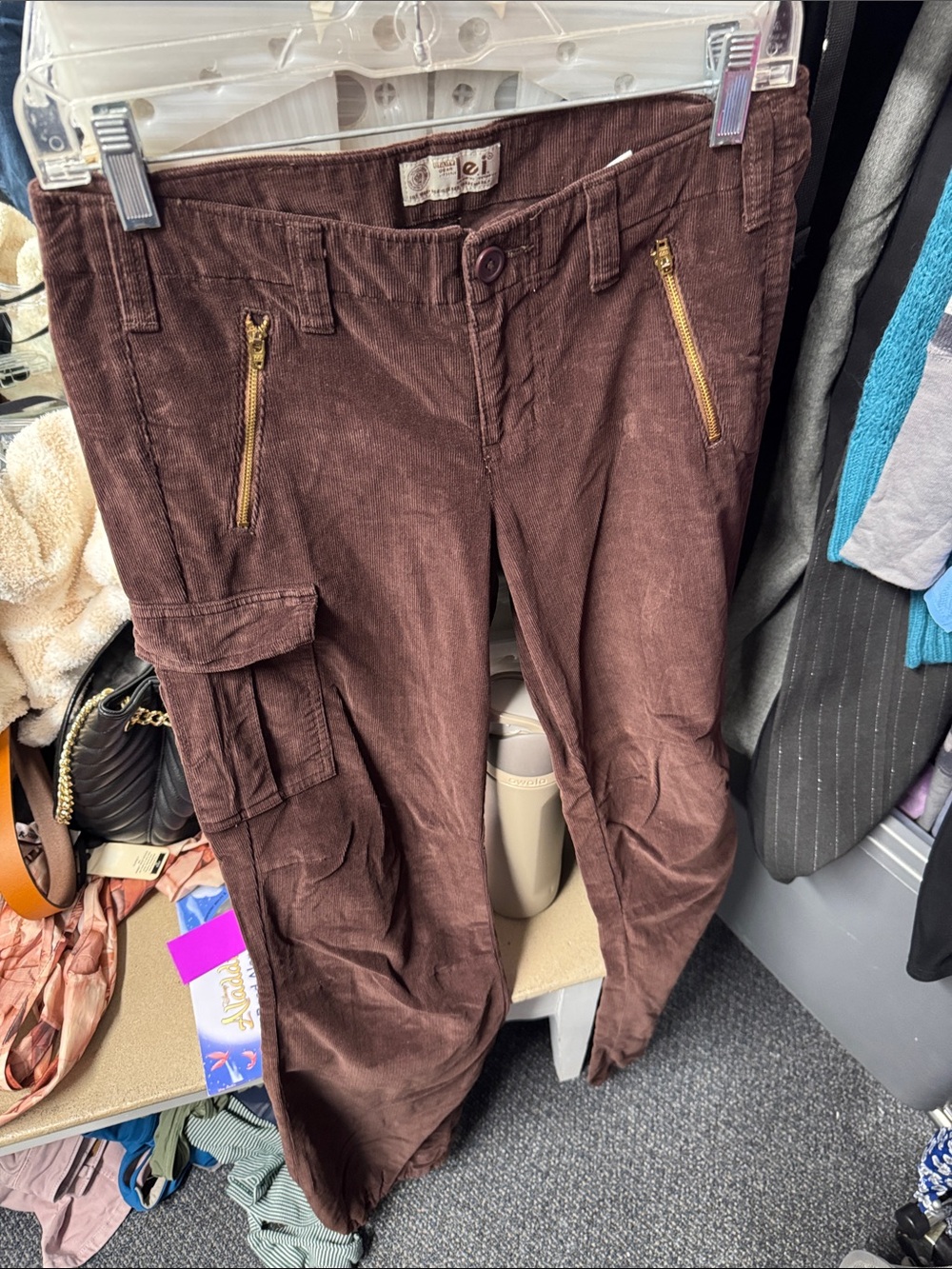 Y2K Lei corduroy jogger pants size 5 // 092554